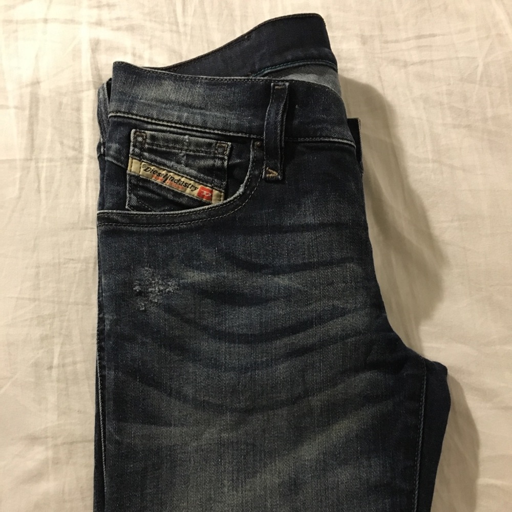 Diesel washed blue jeans